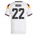 Maillot de foot Allemagne David Raum #22 Domicile vêtements Monde 2026 Manches Courtes